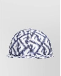 Fendi - Silk Logo Print Baseball Cap - Lyst