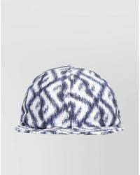 Fendi - Patterned Curved Brim Baseball Cap - Lyst