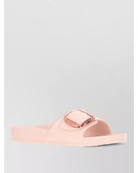 Birkenstock - Rubber Madrid Big Buckle Flat Slides - Lyst