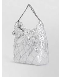 Tory Burch - Quilted Shoulder Bag Metallic Chain Straps - Lyst