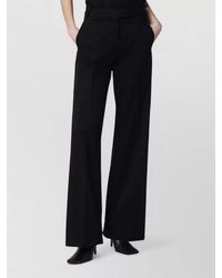 Thelatest - Cotton Wide-Leg Trousers - Lyst