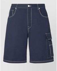 Fendi - Cotton Canvas Relaxed-Fit Cargo Bermuda Shorts - Lyst