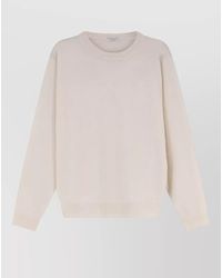 Brunello Cucinelli - Cashmere Crew Neck Sweater Monili Detail - Lyst
