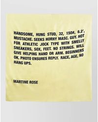 Martine Rose - Silk Scarf - Lyst