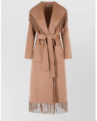 Jonathan Simkhai - Carrie Long Wool Blend Belted Coat - Lyst
