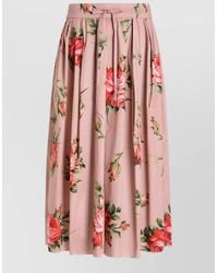 Dolce & Gabbana - Roses Bouquet Long Skirt - Lyst