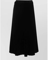Gold Hawk - Maxi Velvet Skirt Flared Hem Pencil - Lyst