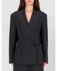 Lemaire - Oversized Double-Breasted Blazer - Lyst