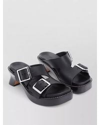 Loewe - Mules Sandals Chunky Heel Open Toe Platform - Lyst