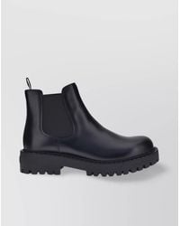 Prada - Leather Chelsea Ankle Boots - Lyst