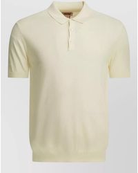 Baracuta - Short Sleeve Polo Shirt Ribbed Cuffs - Lyst