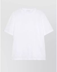Prada - Crew Neck Short Sleeve Knit Top - Lyst