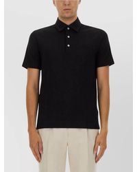 ZEGNA - Polo Shirt With Chest Pocket And Collar - Lyst