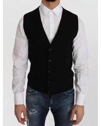 Dolce & Gabbana - V-Neck Knit Vest - Lyst