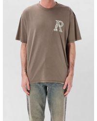 Represent - Western Letter Graphic Print Crew Neck T Shirt - Lyst