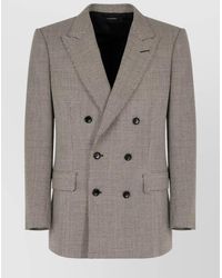 Tom Ford - Opposite Birdseye Db Jacket Clothing - Lyst