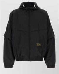 WOOYOUNGMI - Hooded Nylon Windbreaker Jacket Elastic Trim - Lyst