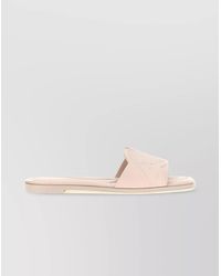McQueen - Leather Flat Sandals - Lyst