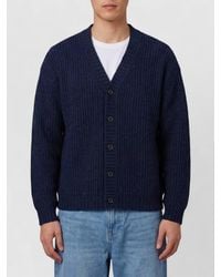 Roberto Collina - Ribbed V-Neck Wool Cardigan - Lyst