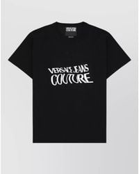 Versace Jeans Couture - Short Sleeve Crew Neck Logo T Shirt - Lyst