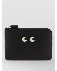 Anya Hindmarch - Leather Clutch Pouch Loose Pocket Eyes - Lyst