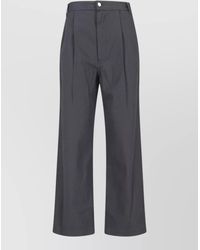 Low Classic - Tailored Trousers Pleated Front Belt Loops - Lyst