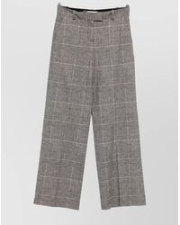 Circolo 1901 - Checked Wide-Leg Trousers - Lyst