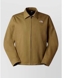 The North Face - Collared Coat Silk Nylon Blend Design - Lyst