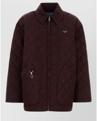 Prada - Quilted Zip Jacket - Lyst