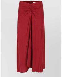 Isabel Marant - Silk High-Rise Midi Skirt - Lyst