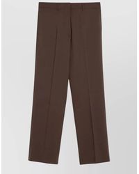 Miu Miu - Tailored Trousers Straight Leg Belt Loops - Lyst
