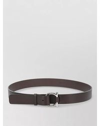 Ferragamo - Gancini Leather Belt Adjustable Length Design - Lyst