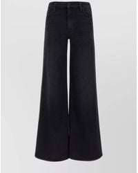 Mother - Denim High-Rise Wide-Leg Jeans - Lyst