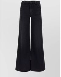 Mother - Wide-Leg Denim Trousers With Belt Loops - Lyst