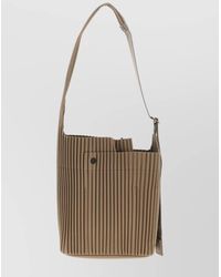 Homme Plissé Issey Miyake - Small Shoulder Bag Featuring Pleated Design - Lyst