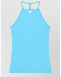 Courreges - Tie Back Halter Neck Tank Top - Lyst