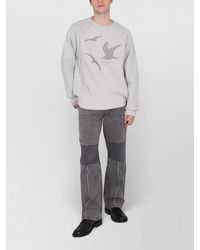 Engineered Garments - Crewneck Sweatshirt Bird Print Raglan Sleeves - Lyst