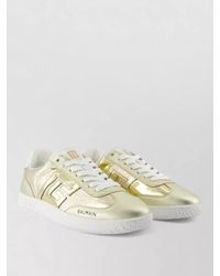 Balmain - Swan Low Top Leather Sneakers - Lyst