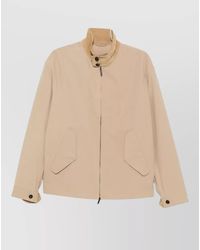 Emporio Armani - Nylon Bomber Jacket Corduroy Collar Cuffs - Lyst