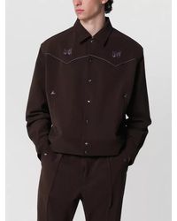Needles - Pointed Collar Jacket Long Sleeves Embroidery - Lyst
