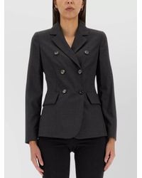 Max Mara - Double-Breasted Blazer - Lyst