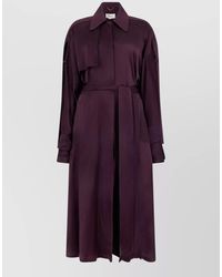 Victoria Beckham - Long Belted Trench Coat - Lyst