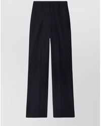 Off-White c/o Virgil Abloh - Wool High-Rise Straight-Leg Tailored Trousers - Lyst