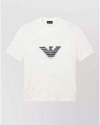 Emporio Armani - Logo Crew Neck Regular Fit T Shirt - Lyst