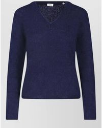 Aspesi - Mohair Wool Crewneck Sweatshirt - Lyst