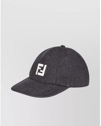 Fendi - Denim Logo-Embroidered Baseball Cap - Lyst