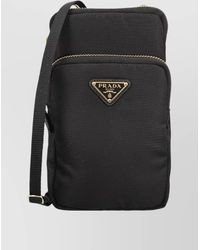 Prada - Mobile Phone Pouch Adjustable Strap Pocket - Lyst