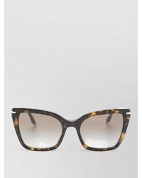 Emporio Armani - Sunglasses Geometric Frame Square Shape Metal Detail - Lyst