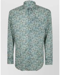 Etro - Paisley Long Sleeve Shirt Button Collar - Lyst