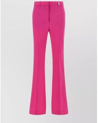 Versace - Wool Flared Trousers - Lyst